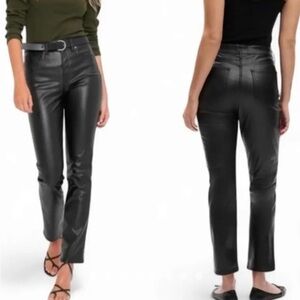 Gap Vintage Slim High Rise Leather Pants